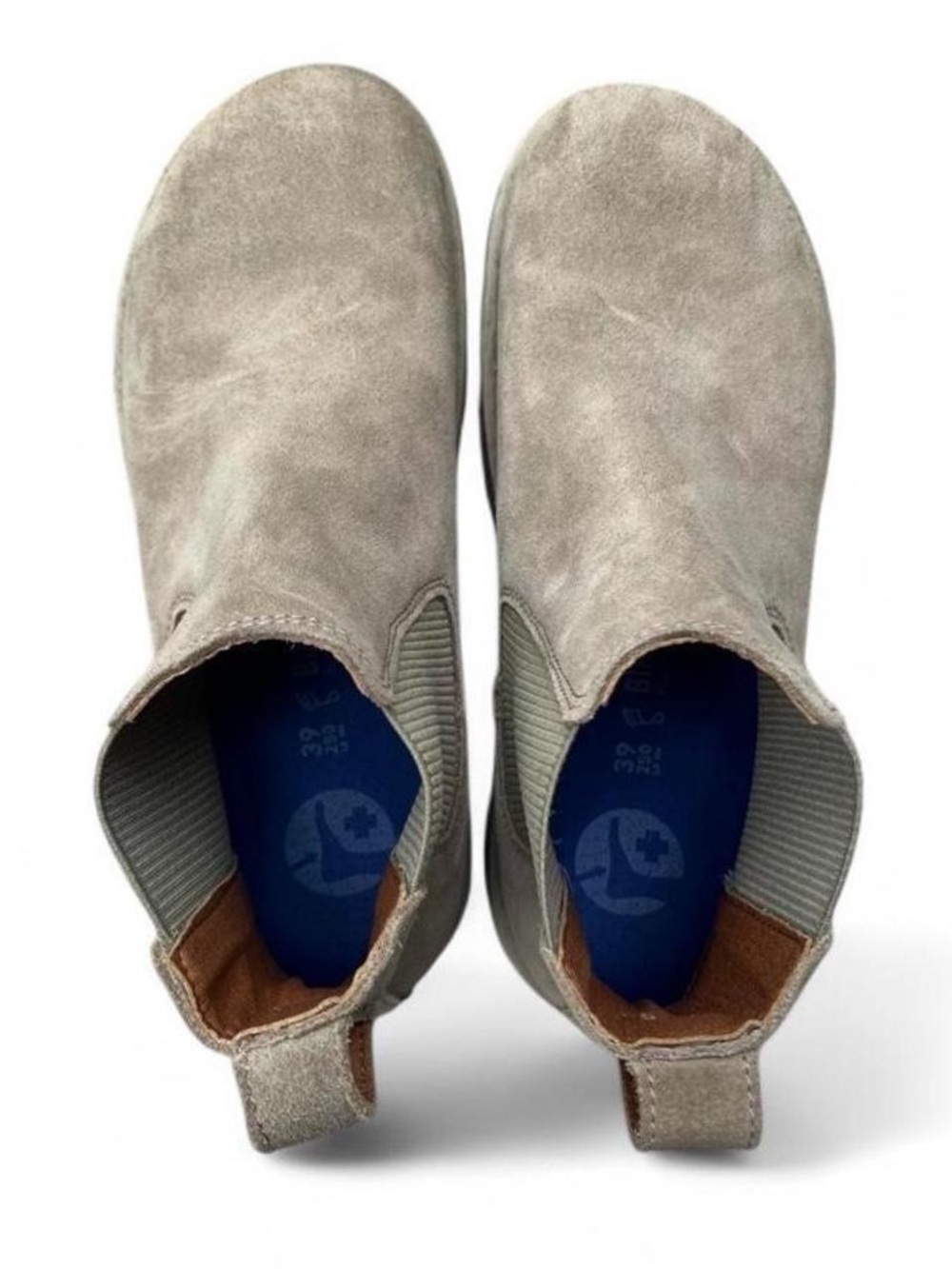 Birkenstock Highwood Chelsea Boots Taupe Suede Women’s 8 EU 39 Regular/Wide - Picture 3 of 8